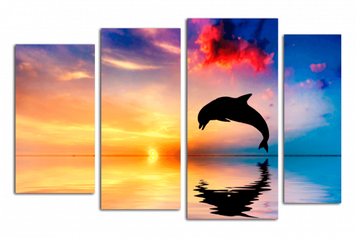 Модульная картина Дельфин 